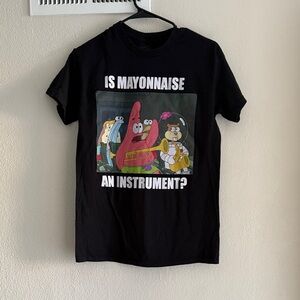 SpongeBob SquarePants Black Graphic Tee